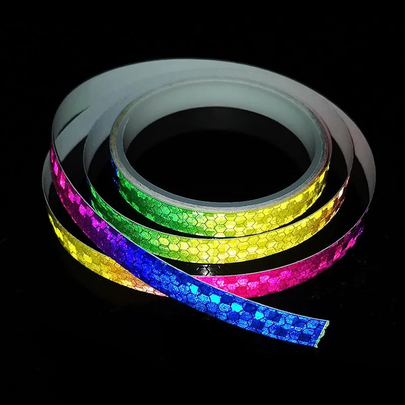 1cm*8m Bike Stickers Reflective Tape