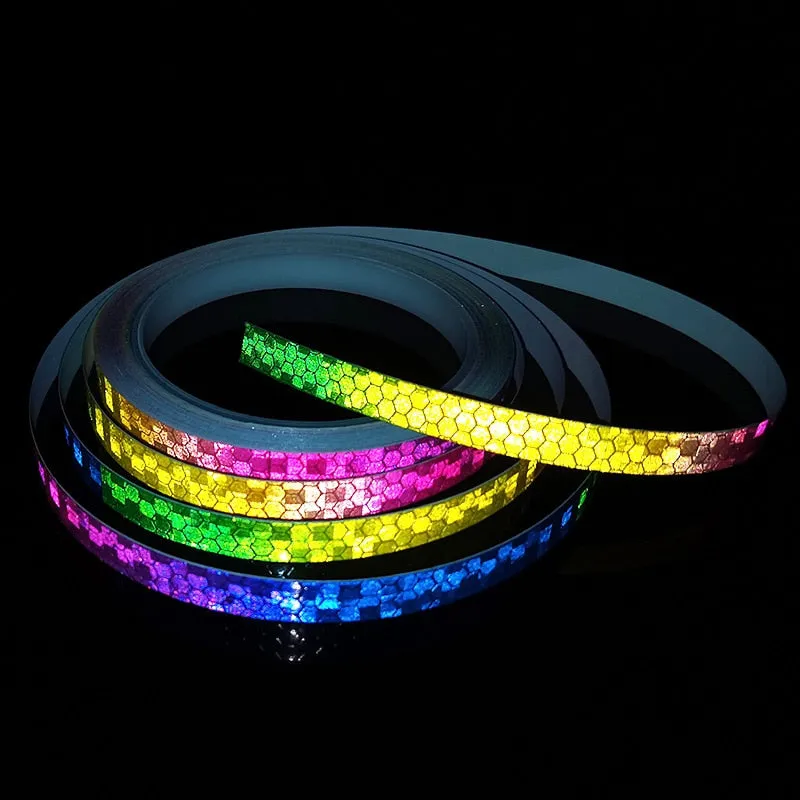 1cm*8m Bike Stickers Reflective Tape