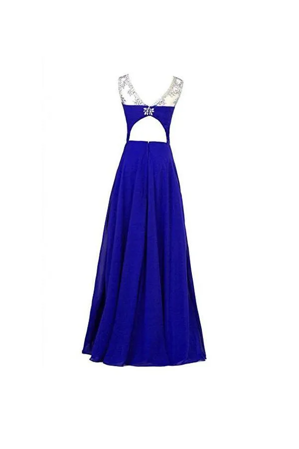 A-line Chiffon  Bridesmaid Evening Party Prom Ball Gown PG256