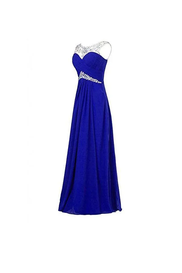 A-line Chiffon  Bridesmaid Evening Party Prom Ball Gown PG256