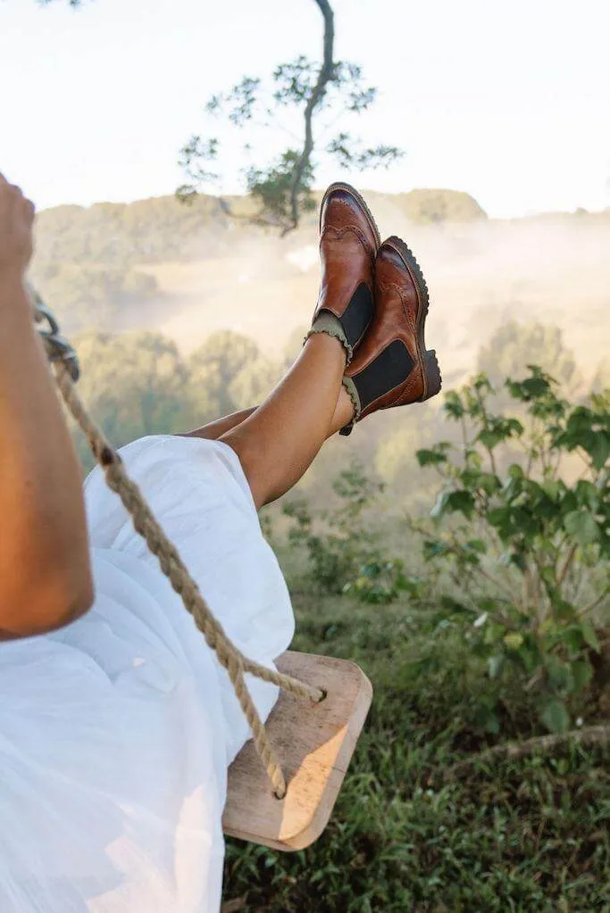 Abril Chelsea & Oxford Boots - Cognac Leather