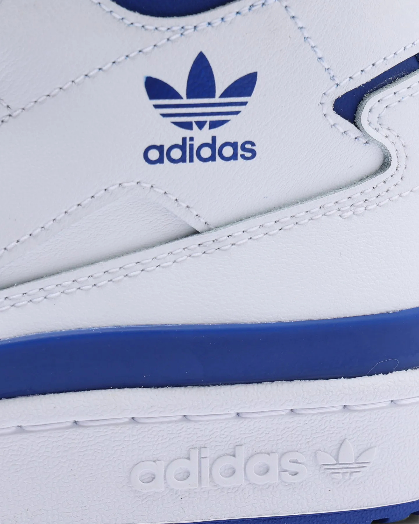 Adidas Men's Forum Mid Cloud White / Royal Blue / Cloud White