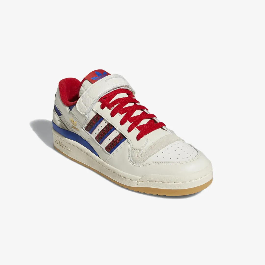 Adidas Originals | FORUM 84 LOW  { OFF WHITE/SCARLET