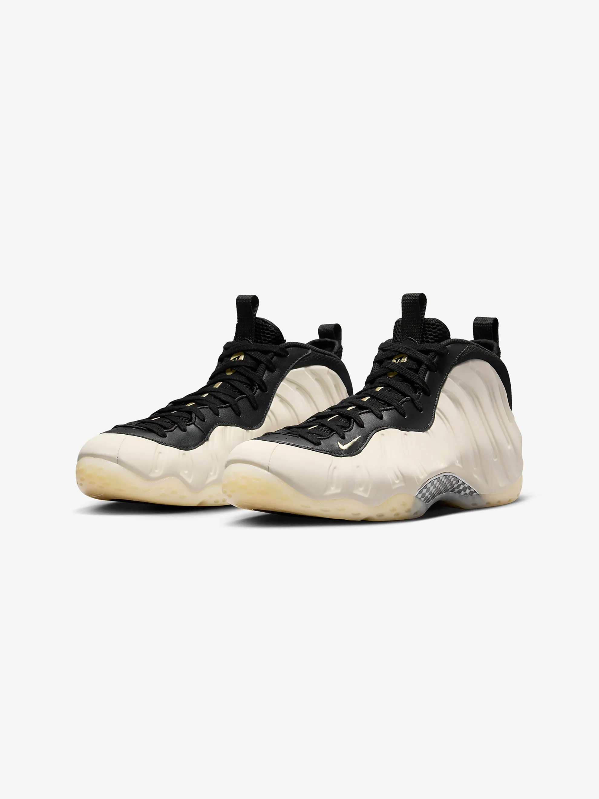 AIR FOAMPOSITE ONE (BLACK/TEAM GOLD-LT OREWOOD BRN-CHROME)