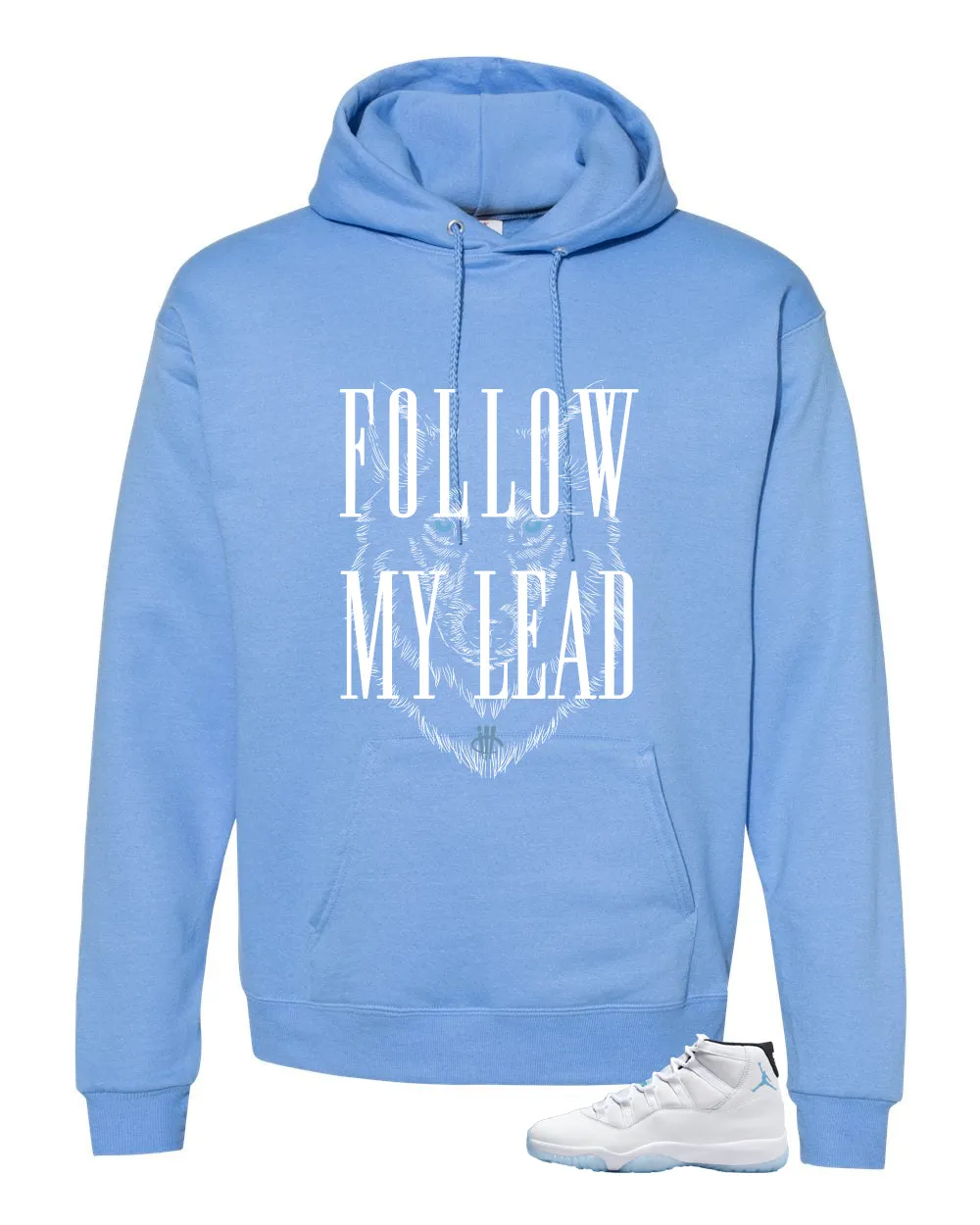 Air Jordan 11 Legend Blue Carolina Blue T-Shirt (Follow My Lead)| illcurrency