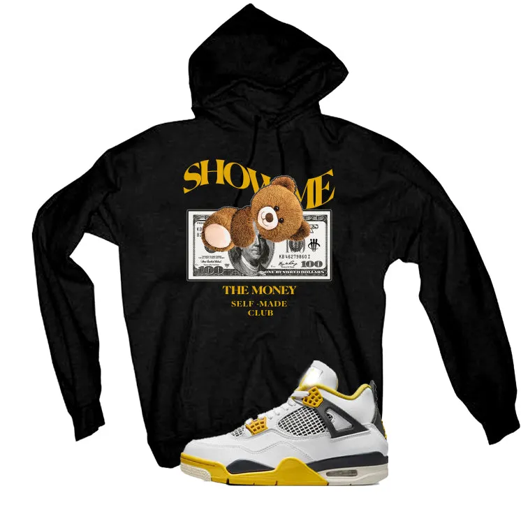 Air Jordan 4 WNNS “Vivid Sulfur” | illcurrency Black T-Shirt (SHOW ME)