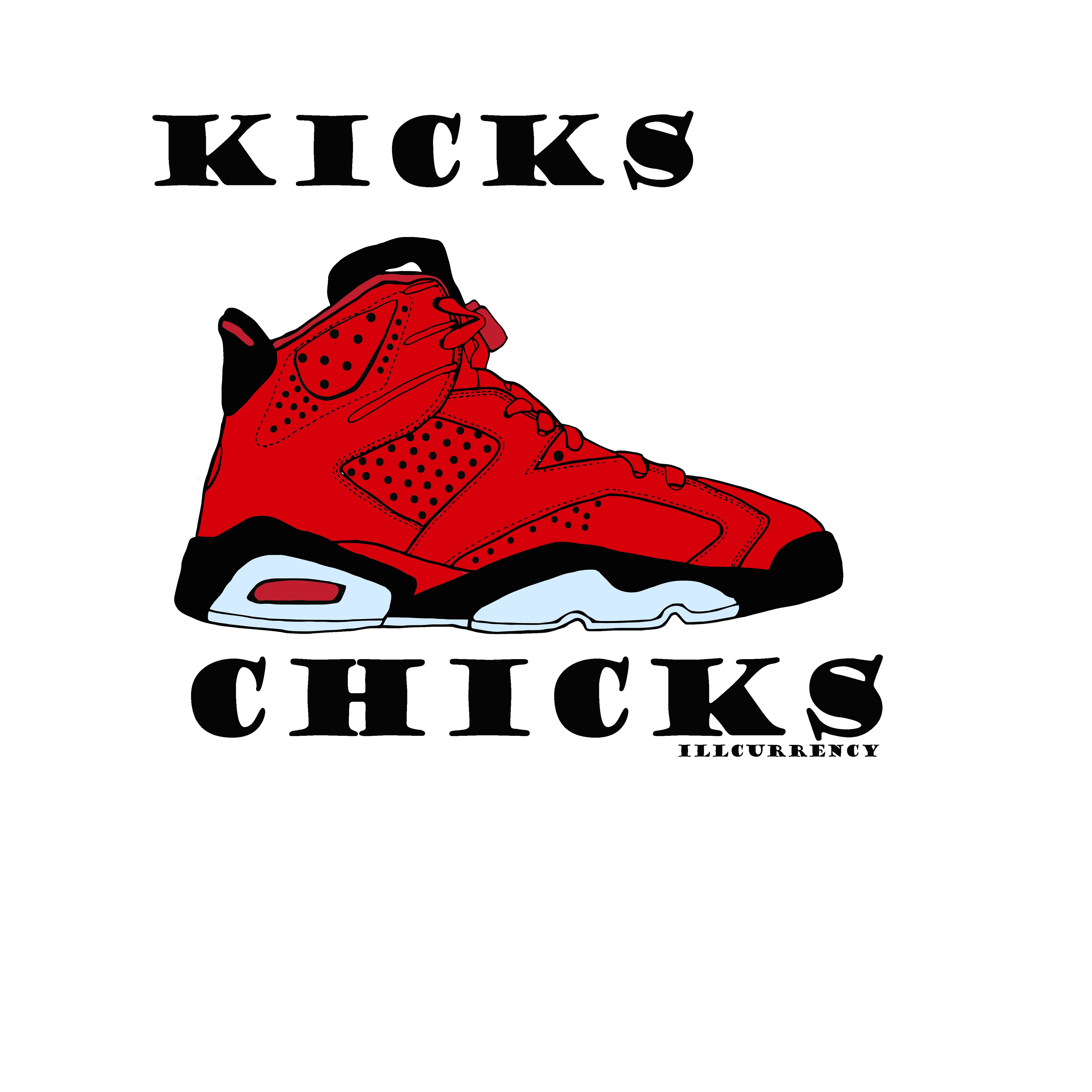 Air Jordan 6 “Toro Bravo” | illcurrency Red T-Shirt (KICKS BEFORE CHICKS)