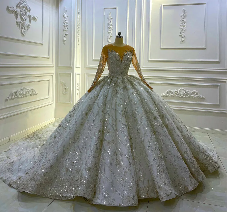 AM1123 Amanda Novias luxury ball gown Wedding Dress