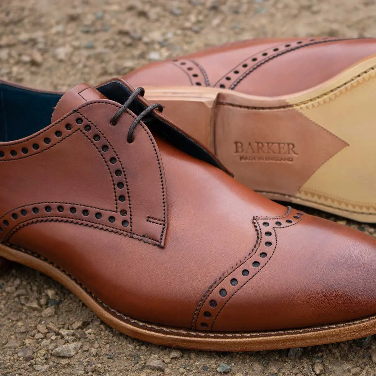 BARKER Matlock Shoes - Mens - Chestnut Calf