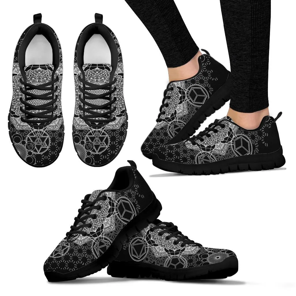 BLACK GEOMETRIC WHOLENESS | SNEAKERS | YANTRART