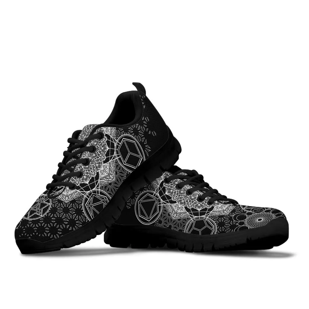 BLACK GEOMETRIC WHOLENESS | SNEAKERS | YANTRART