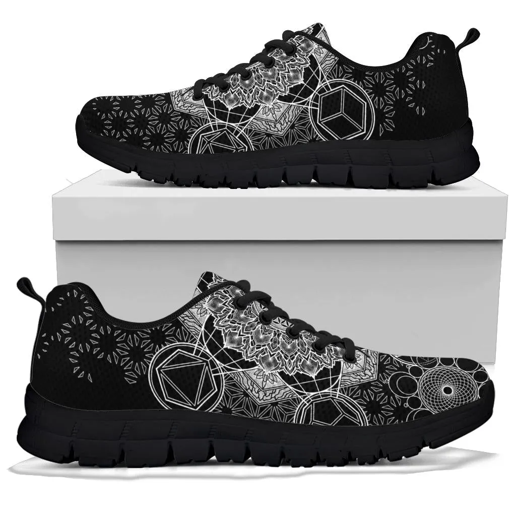 BLACK GEOMETRIC WHOLENESS | SNEAKERS | YANTRART