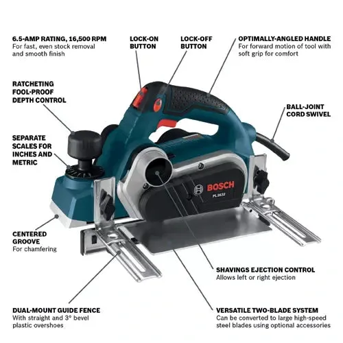 Bosch PL2632K 3-1/4" Planer Kit