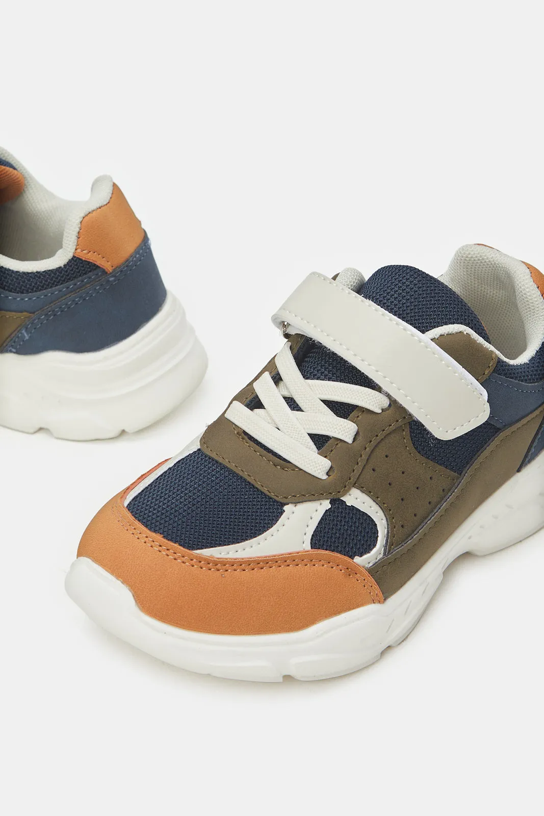 Boys Assorted Color Block Chunky Sneakers