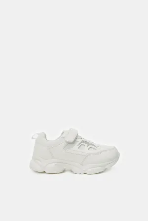 Boys White Chunky Sneaker