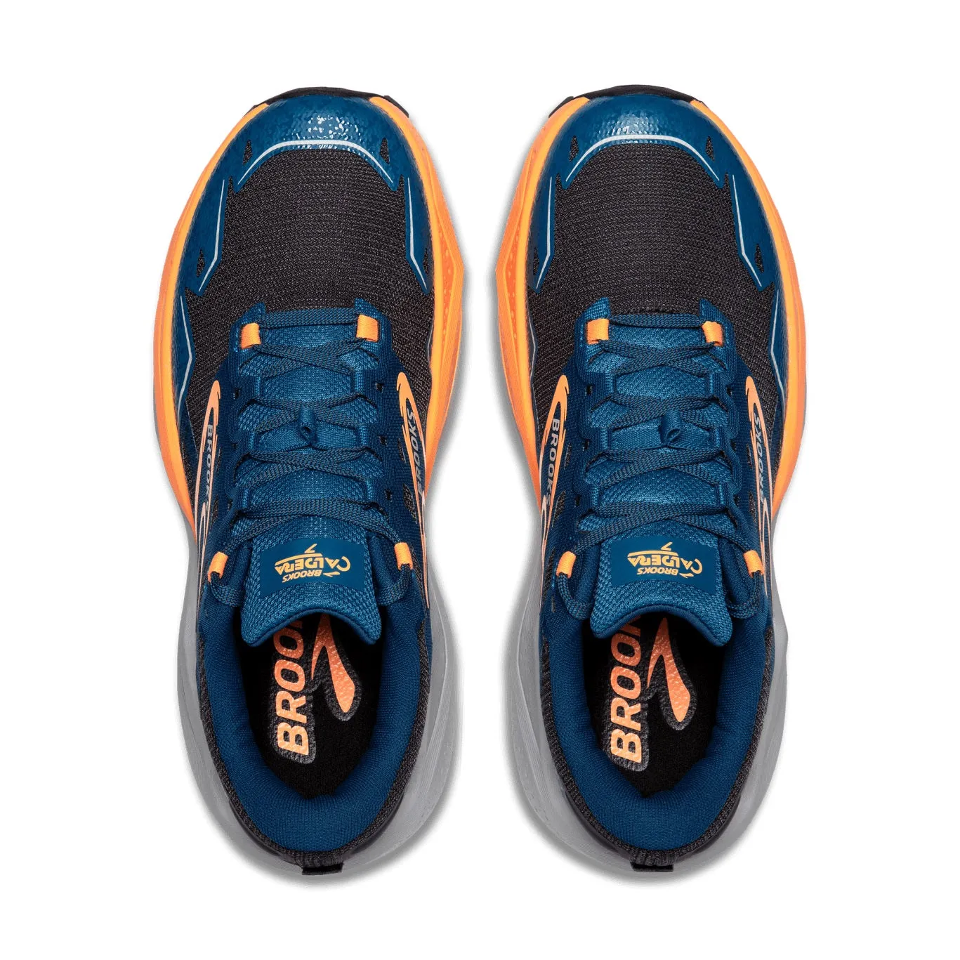 Brooks Caldera 7 | Ebony / Blue Sapphire / Orange | Mens