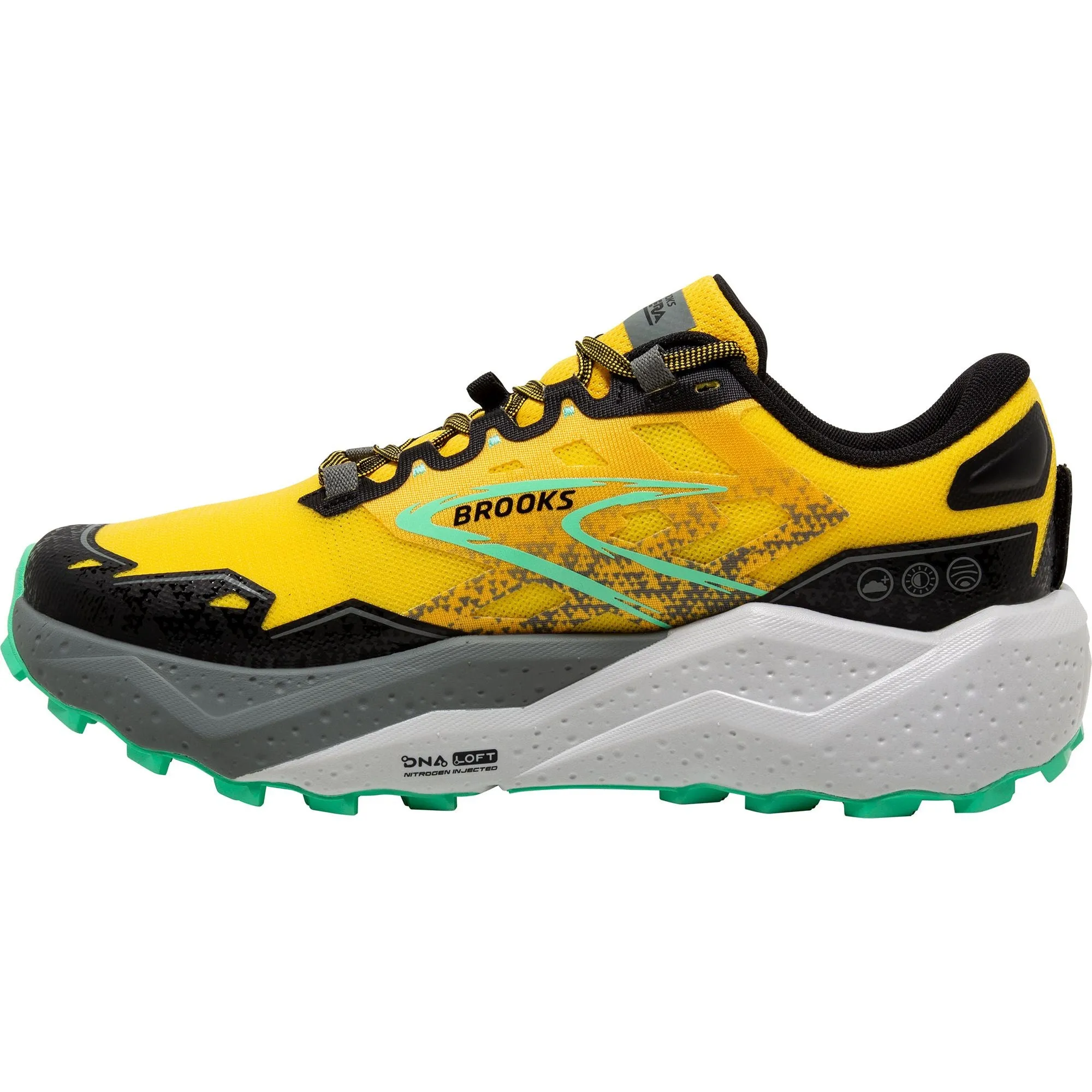 Brooks Caldera 7 Mens Trail Running Shoes - Yellow