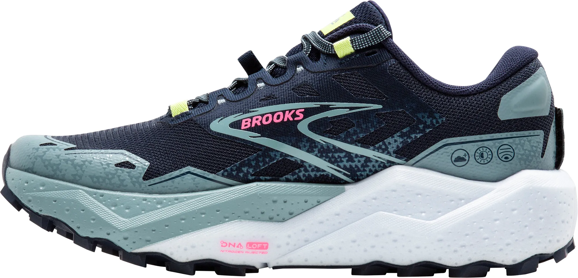 Brooks Caldera 7 Womens Trail Running Shoes - Navy