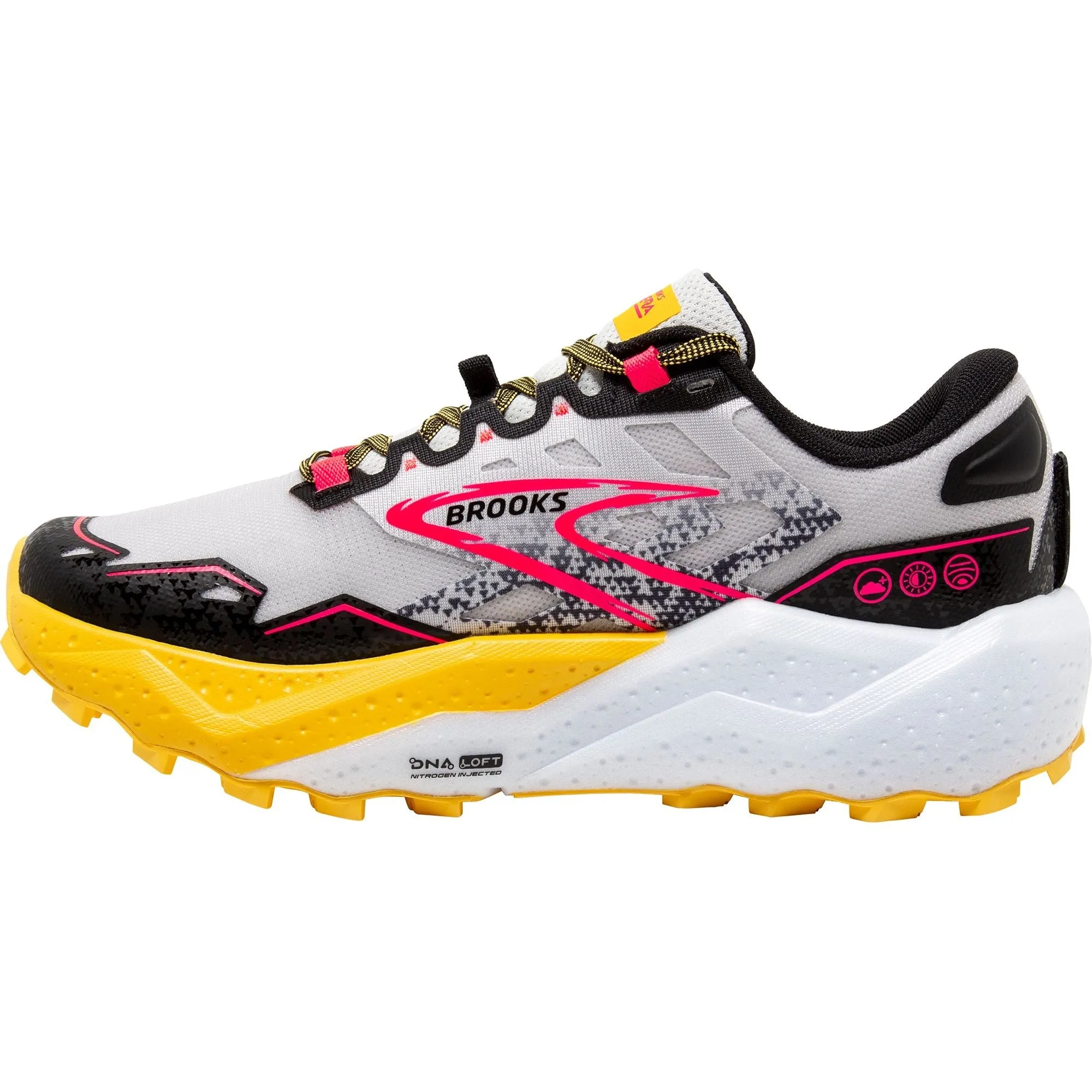 Brooks Caldera 7 Womens Trail Running Shoes - White