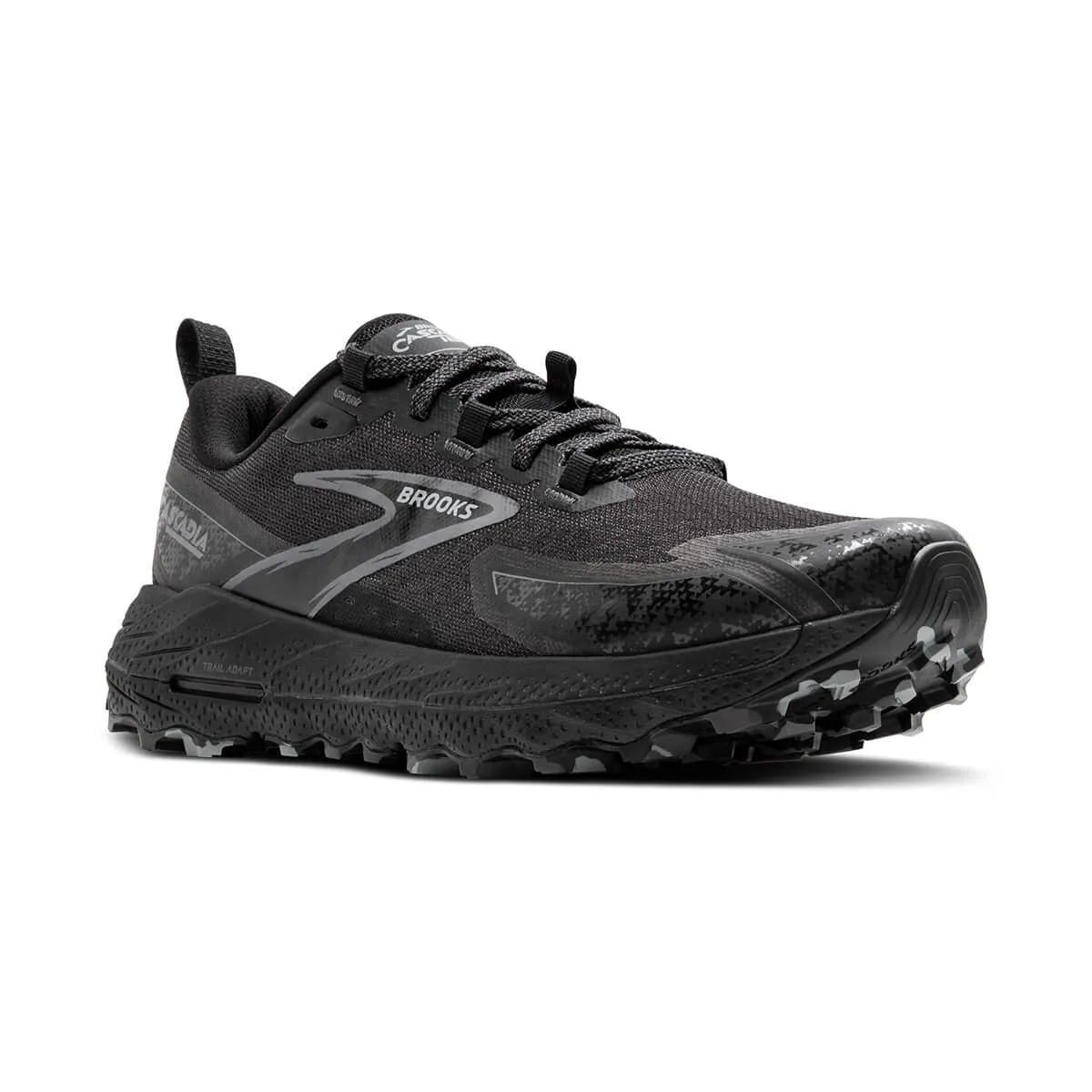 Brooks Cascadia 18 Mens | Black/blackened Pearl/grey