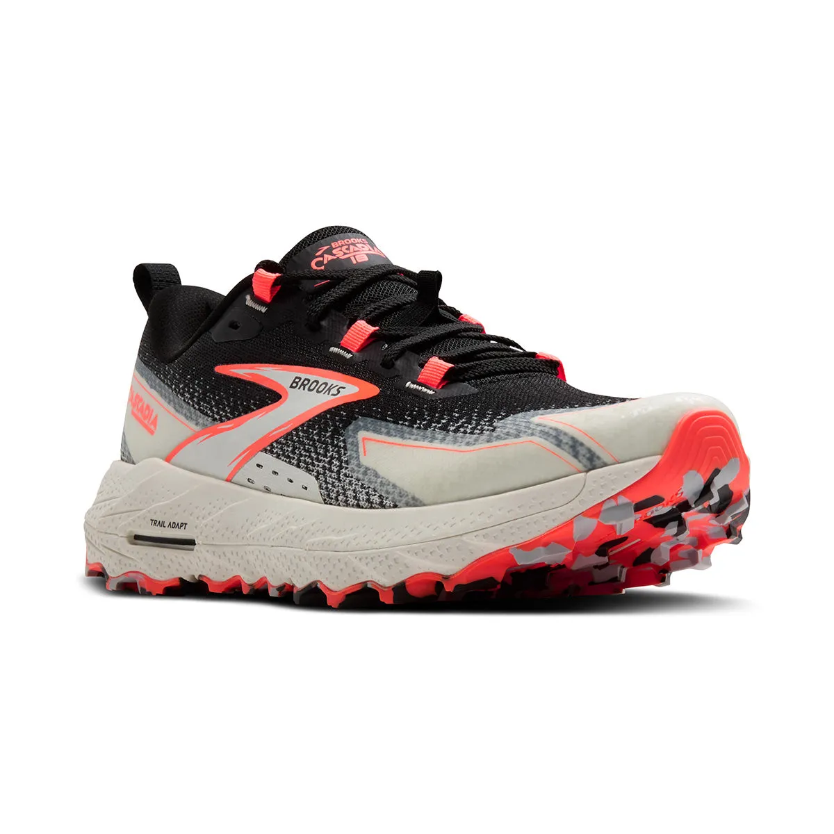 Brooks Cascadia 18 Womens | Black/blue Wash/ Flame