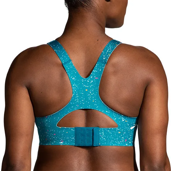 Brooks | Dare Racerback 2.0 | Run Bra | Lagoon Speckle Print