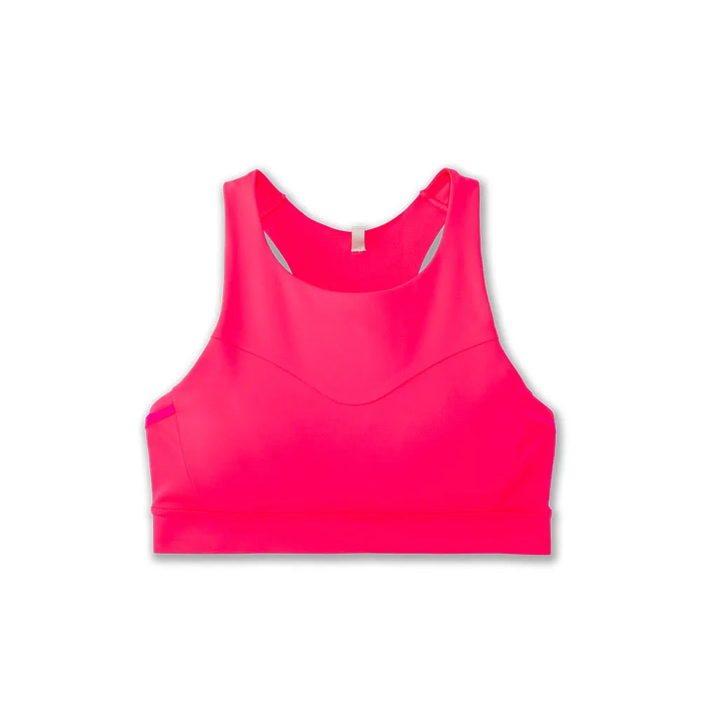 Brooks | Drive 3 Pocket Run Bra | Hyper Pink