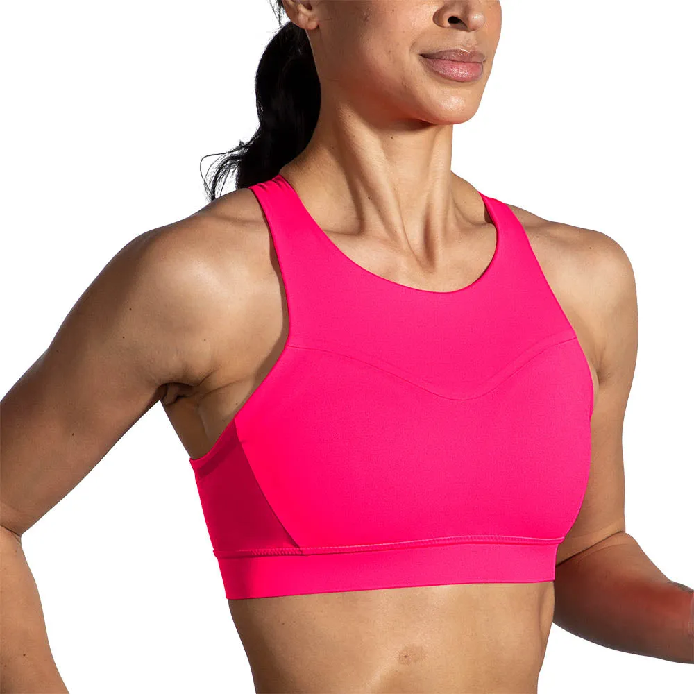 Brooks | Drive 3 Pocket Run Bra | Hyper Pink