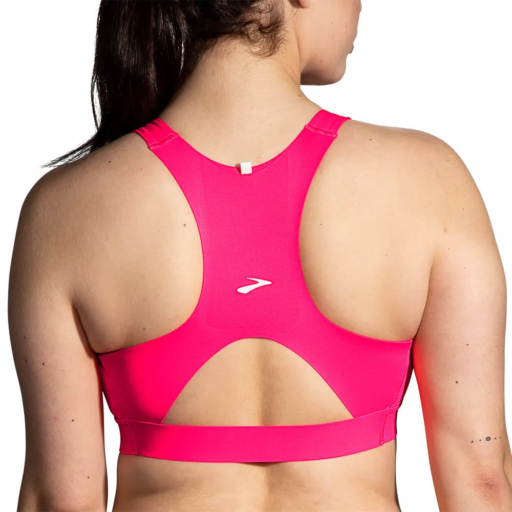 Brooks | Drive 3 Pocket Run Bra | Hyper Pink