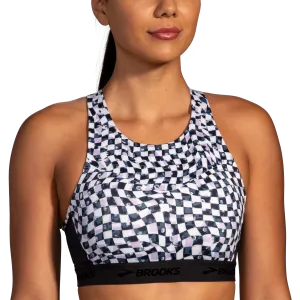 Brooks | Drive 3 Pocket Run Bra | Speed Check/Black/White