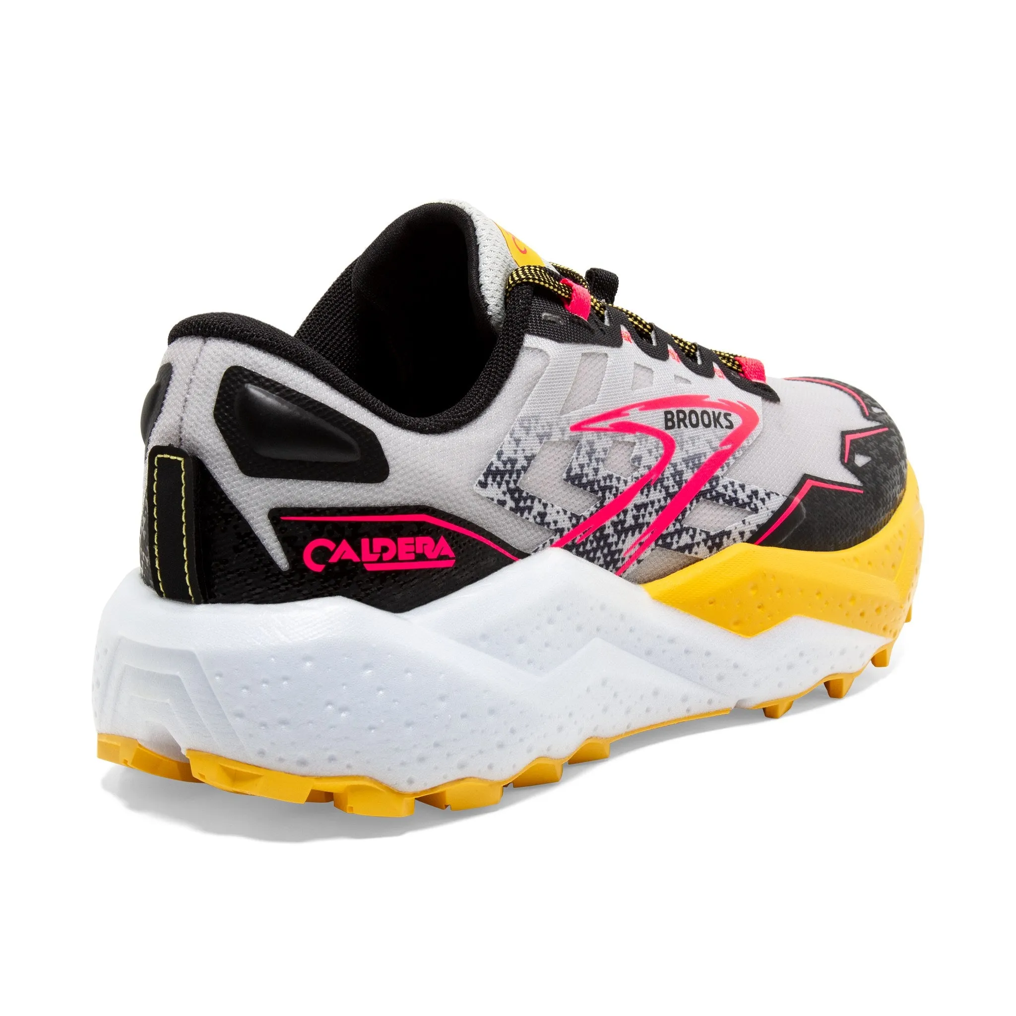 Brooks Women's Caldera 7 Trail Running Shoes Lunar Rock / Lemon Chrome / Black / Black