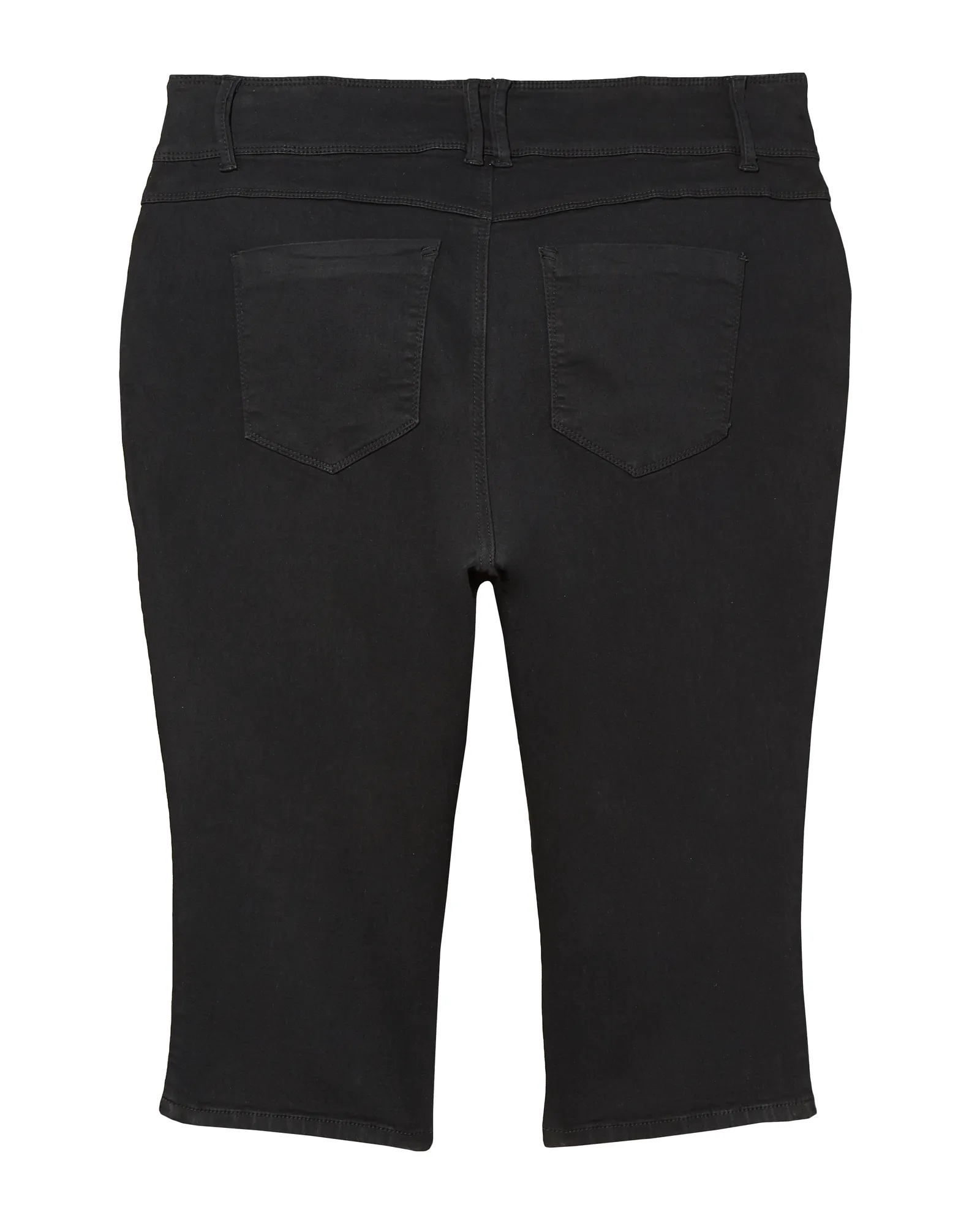 Cary Double Button Contour Capri | Black