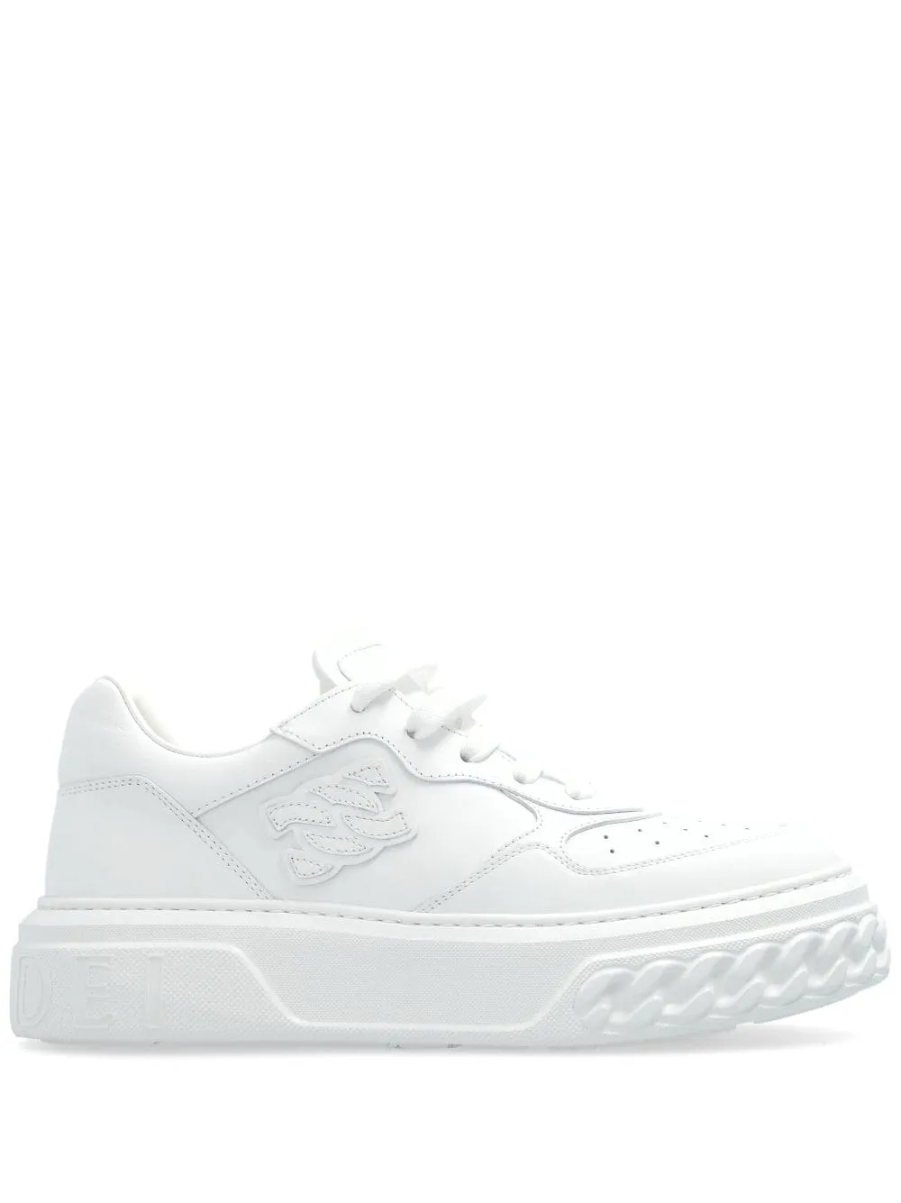 CASADEI Off Road White Leather Sneakers