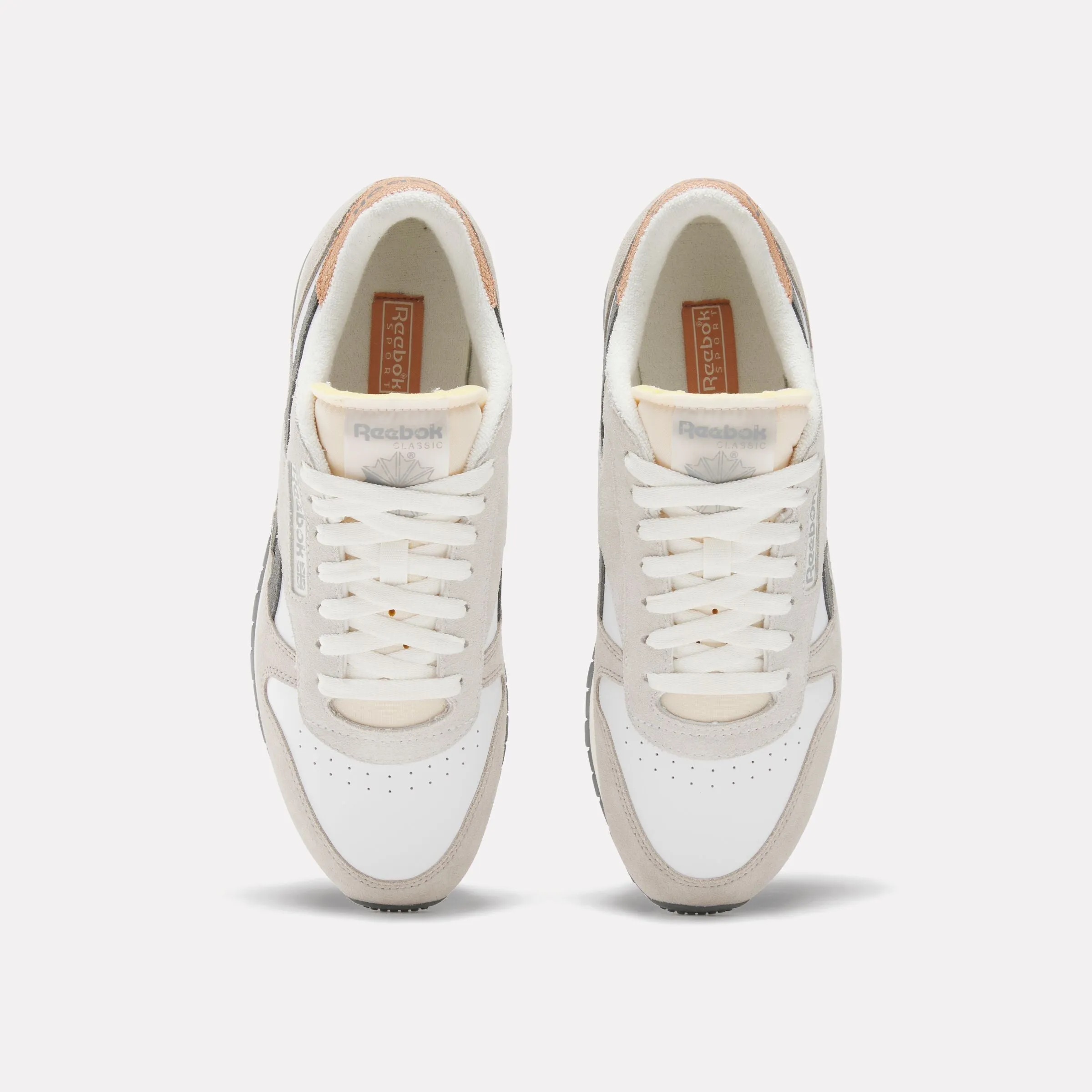 Classic Leather Shoes White/Moonstone/Grey