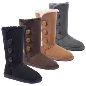 Classic Tall 3 Buttons UGG Boots Premium Australian Sheepskin