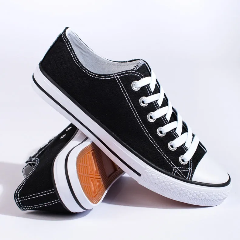 CONVERSE LOWS - BLACK WHITE