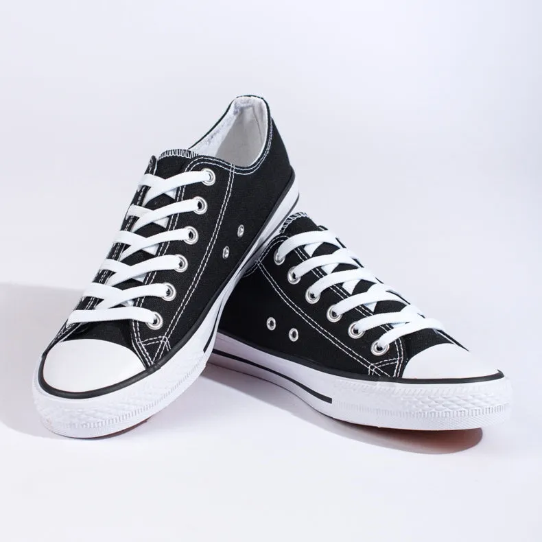 CONVERSE LOWS - BLACK WHITE