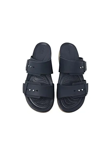 Crocs Women's Brooklyn Deep Navy Sandal-4 Kids UK (207431-4LH)