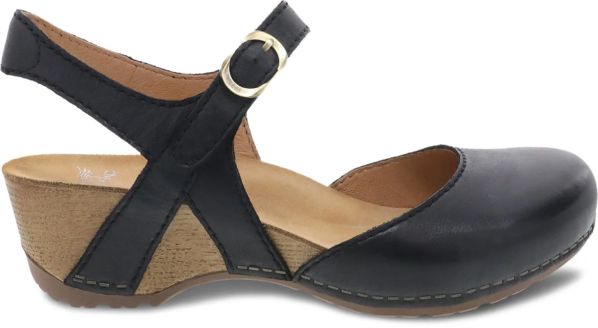 'Dansko' Women's Tiffani - Black Milled Burnished