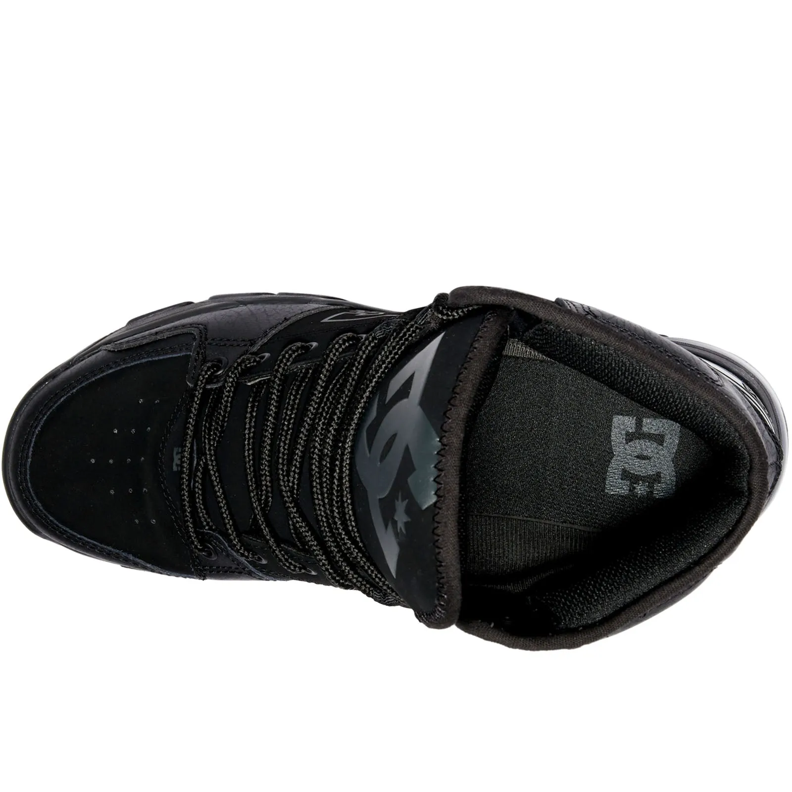 DC Shoes Mens Versatile Mid Rise Leather Boots - Black