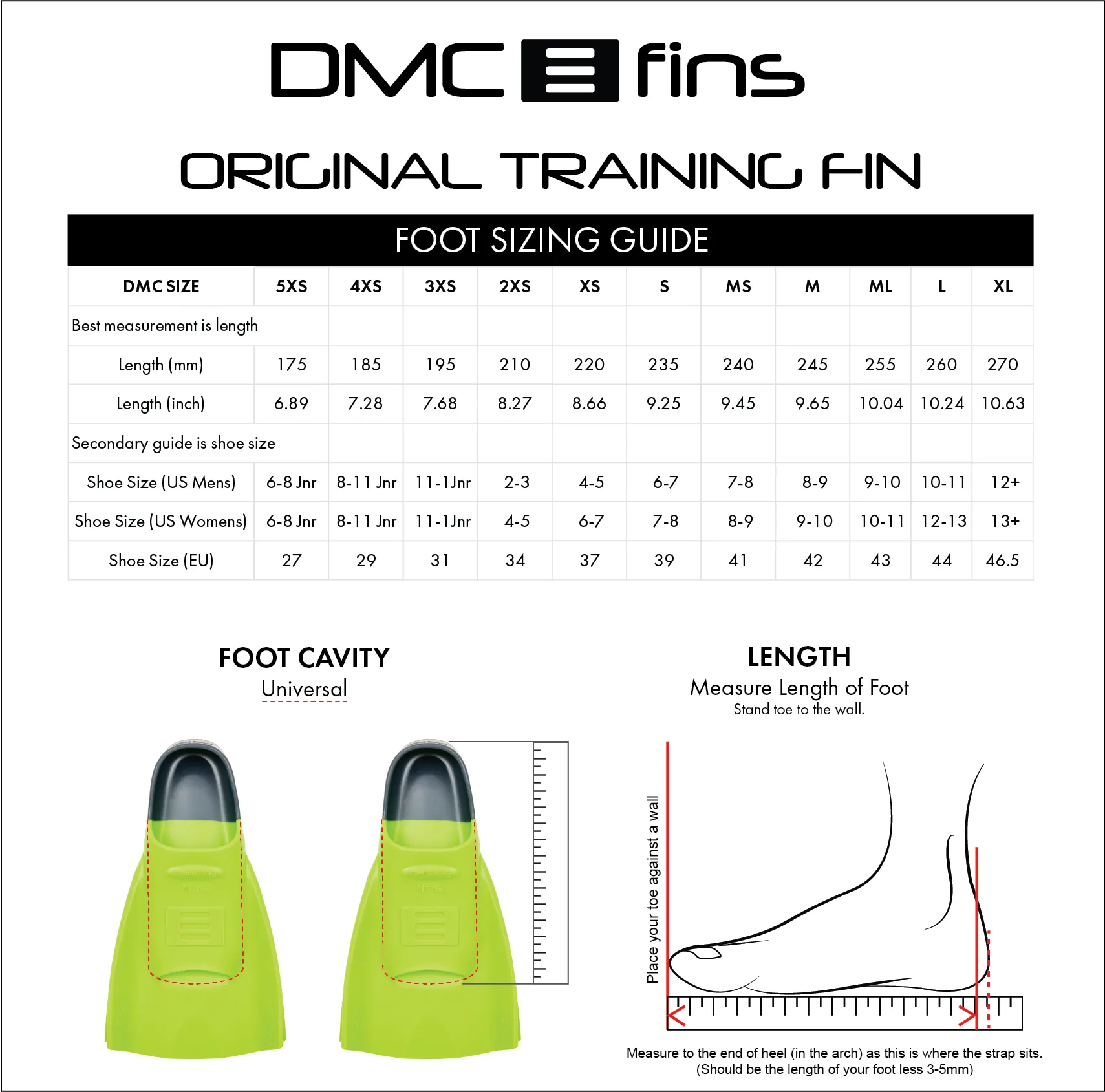 DMC ORIGINAL TRAINING SWIMFINS