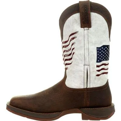 DURANGO REBEL DISTRESSED FLAG EMBROIDERY WESTERN BOOT STYLE DDB0312