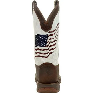 DURANGO REBEL DISTRESSED FLAG EMBROIDERY WESTERN BOOT STYLE DDB0312