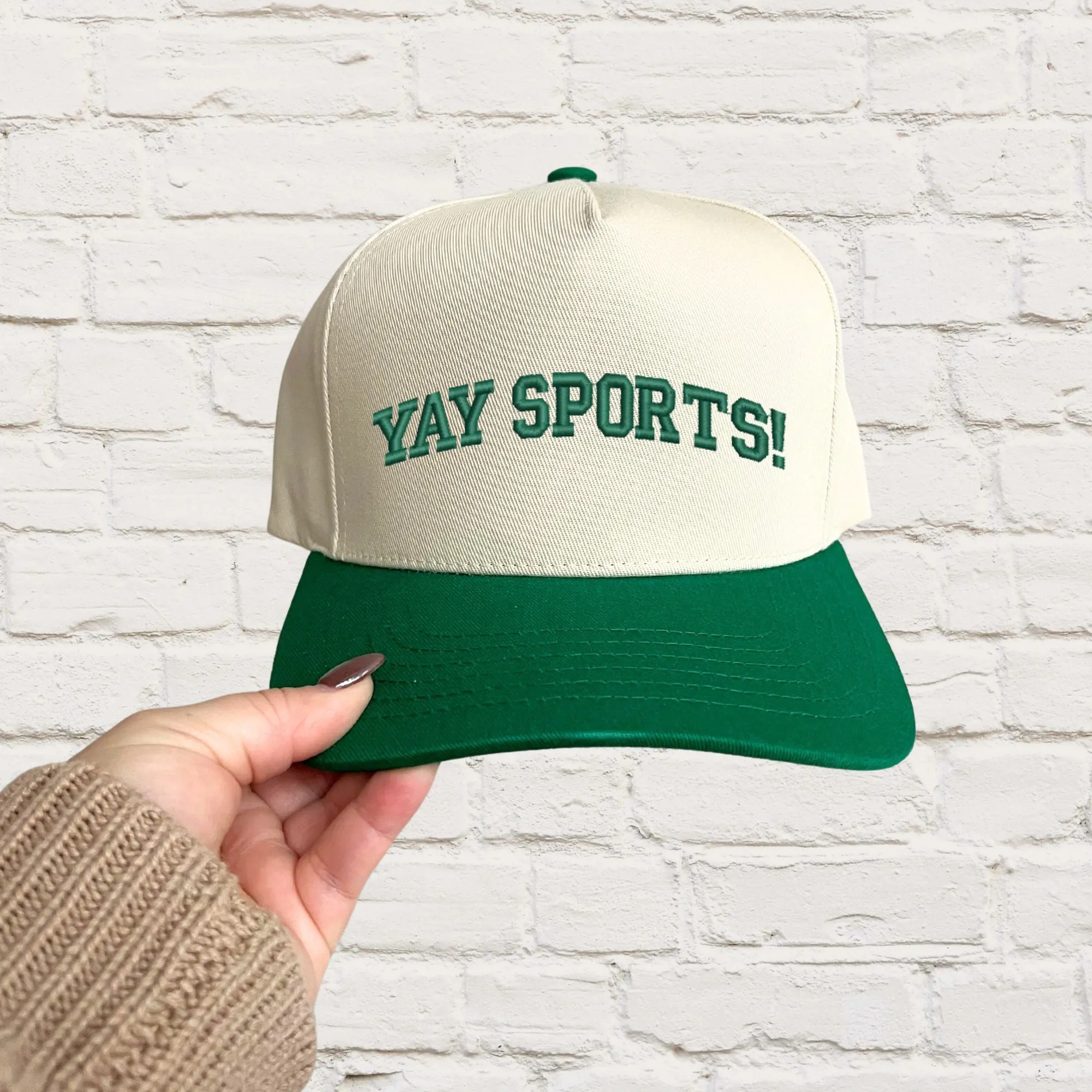 Embroidered Yay Sports Two-Toned Trucker Hat