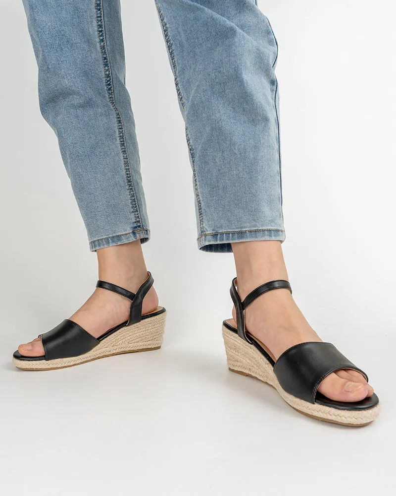 Espadrille Platform Open Toe Wedge Sandals