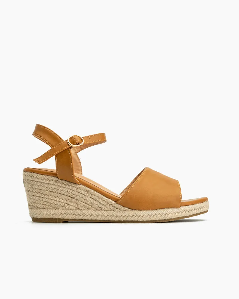 Espadrille Platform Open Toe Wedge Sandals