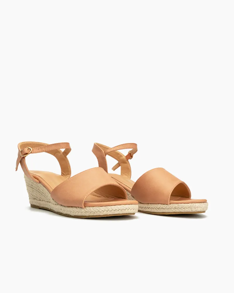 Espadrille Platform Open Toe Wedge Sandals