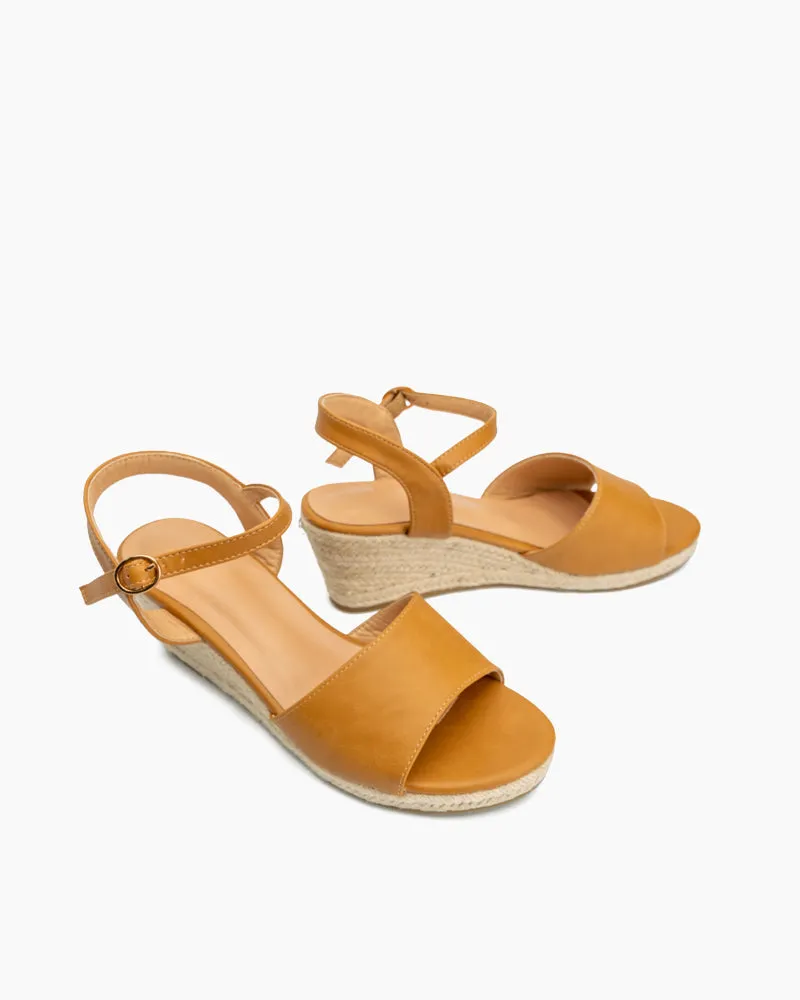 Espadrille Platform Open Toe Wedge Sandals