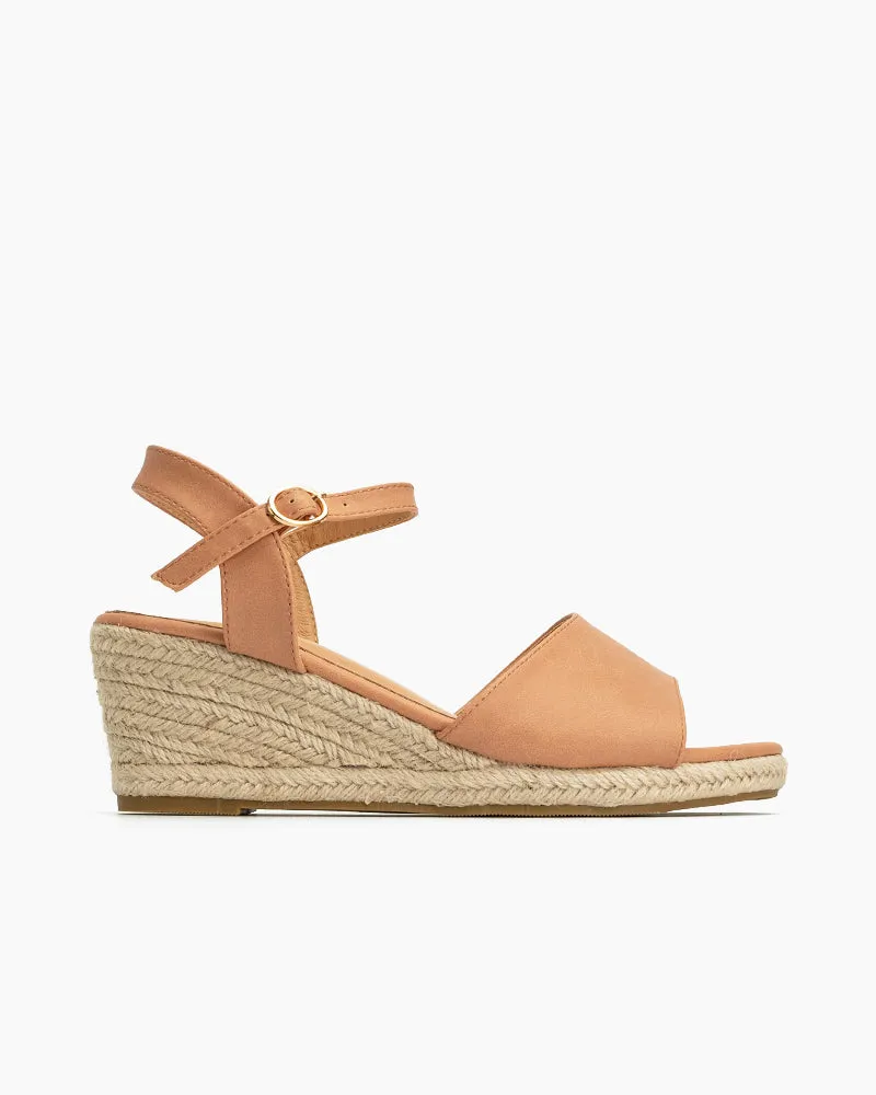 Espadrille Platform Open Toe Wedge Sandals