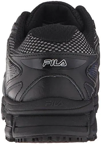 Fila Memory Reckoning 7 Work Slip Resistant Steel Toe Running Shoe Blackblackmetc Silver 9.5 M US